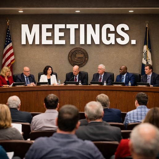 Council Meeting Prominent Display
