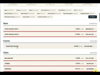 Property Tax History search interface preview